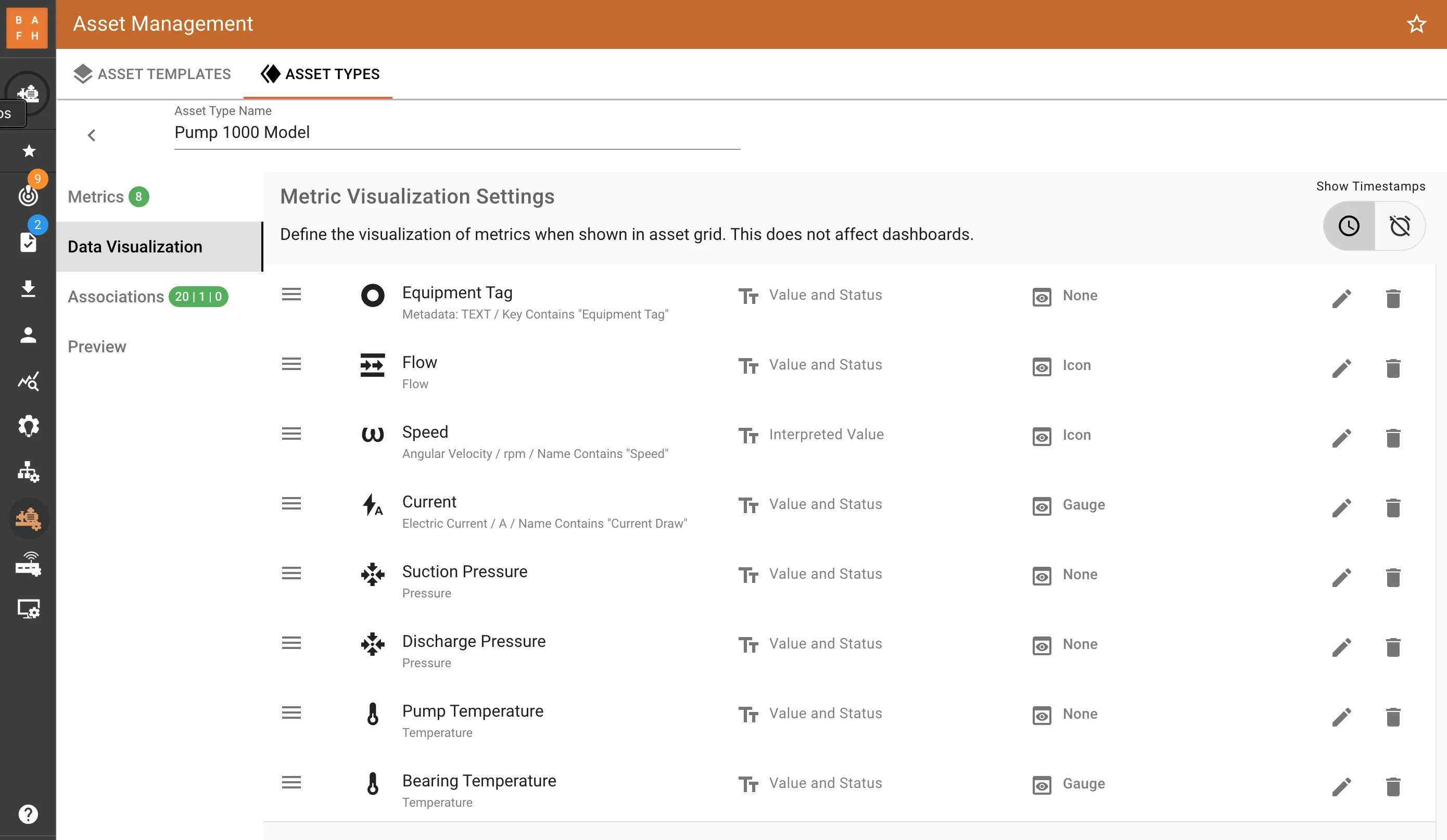 ExoSense bulk fleet view editing workflow